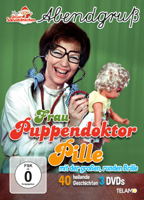 Frau Puppendoktor Pille mit der großen, runden Brille