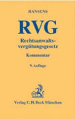 Rechtsanwaltsvergütungsgesetz (RVG)