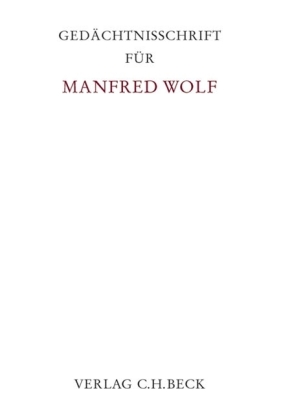 Gedächtnisschrift für Manfred Wolf