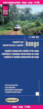 World Mapping Project Republik und Demokratische Republik Kongo. Republic & Democratic Republic of the Congo. République & République Démocratique du Congo; República & República democrática del Congo