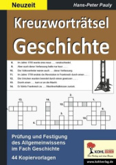 Kreuzworträtsel Geschichte in der Neuzeit