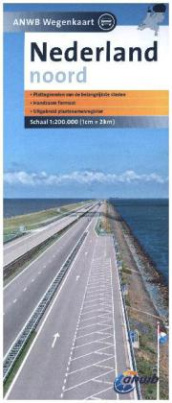ANWB Wegenkaart Straßenkarte Nord Nederland
