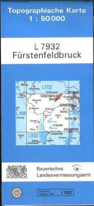 Topographische Karte Bayern Fürstenfeldbruck