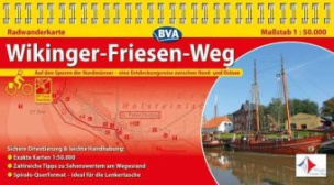 BVA Radwanderkarte Wikinger-Friesen-Weg 1:50.000, praktische Spiralbindung, reiß- und wetterfest, GPS-Tracks Download