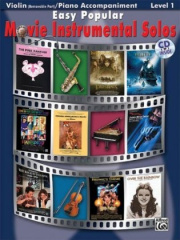 Easy Popular Movie Instrumental Solos, w. Audio-CD, for Violid Piano Accompaniment