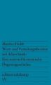 Werttheorien und Verteilungstheorien seit Adam Smith