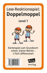 Lese-Reaktionsspiel: Doppelmoppel Level 1