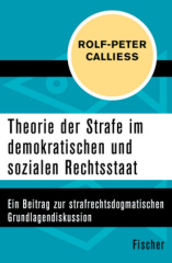 Theorie der Strafe im demokratischen und sozialen Rechtsstaat