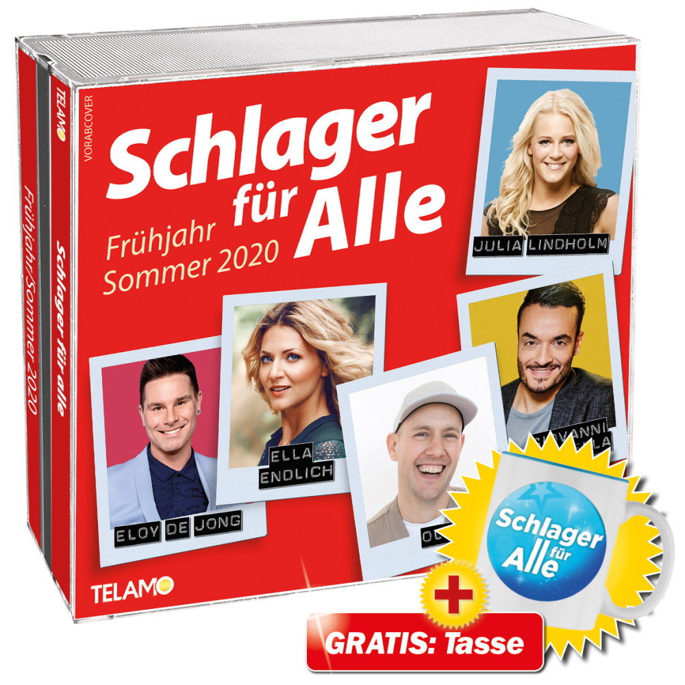 Schlager für Alle Frühjahr/Sommer 2020 + GRATIS Tasse