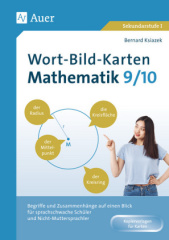 Wort-Bild-Karten Mathematik Klassen 9-10