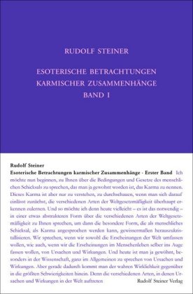 Esoterische Betrachtungen karmischer Zusammenhänge. Bd.1