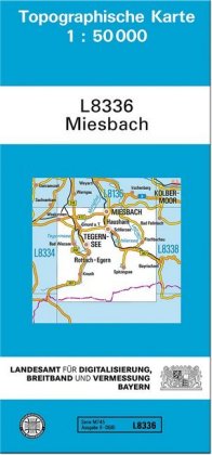 Topographische Karte Bayern Miesbach