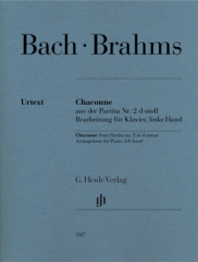 Chaconne aus der Partita Nr. 2 d-moll, Klavier, Bearbeitet für die linke Hand