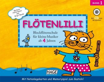 Flötenlilli, m. Audio-CD. Bd.1