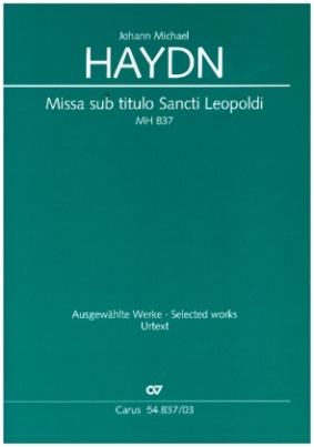 Missa sub titulo Sancti Leopoldi MH 837, Klavierauszug