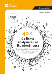 40 x Gedichte analysieren in Stundenbildern 7-8