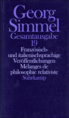 Französisch- und italienischsprachige Veröffentlichungen. Melanges de philosophie relativiste