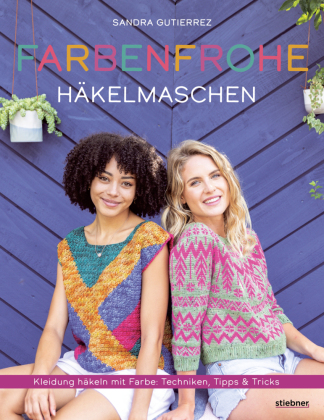 Farbenfrohe Häkelmaschen