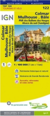 IGN Karte, Tourisme et vélo Colmar Mulhouse Bâle