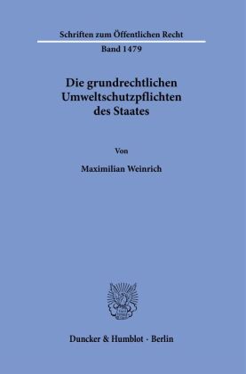 Die grundrechtlichen Umweltschutzpflichten des Staates.