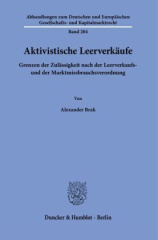 Aktivistische Leerverkäufe.