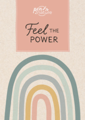 Feel The Power - Notizbuch (Motiv Regenbogen) A5 | dotted | Hardcover