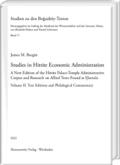 Studies in Hittite Economic Administration