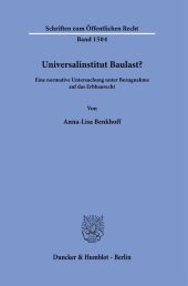 Universalinstitut Baulast?