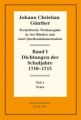 Dichtungen der Schuljahre 1710-1715