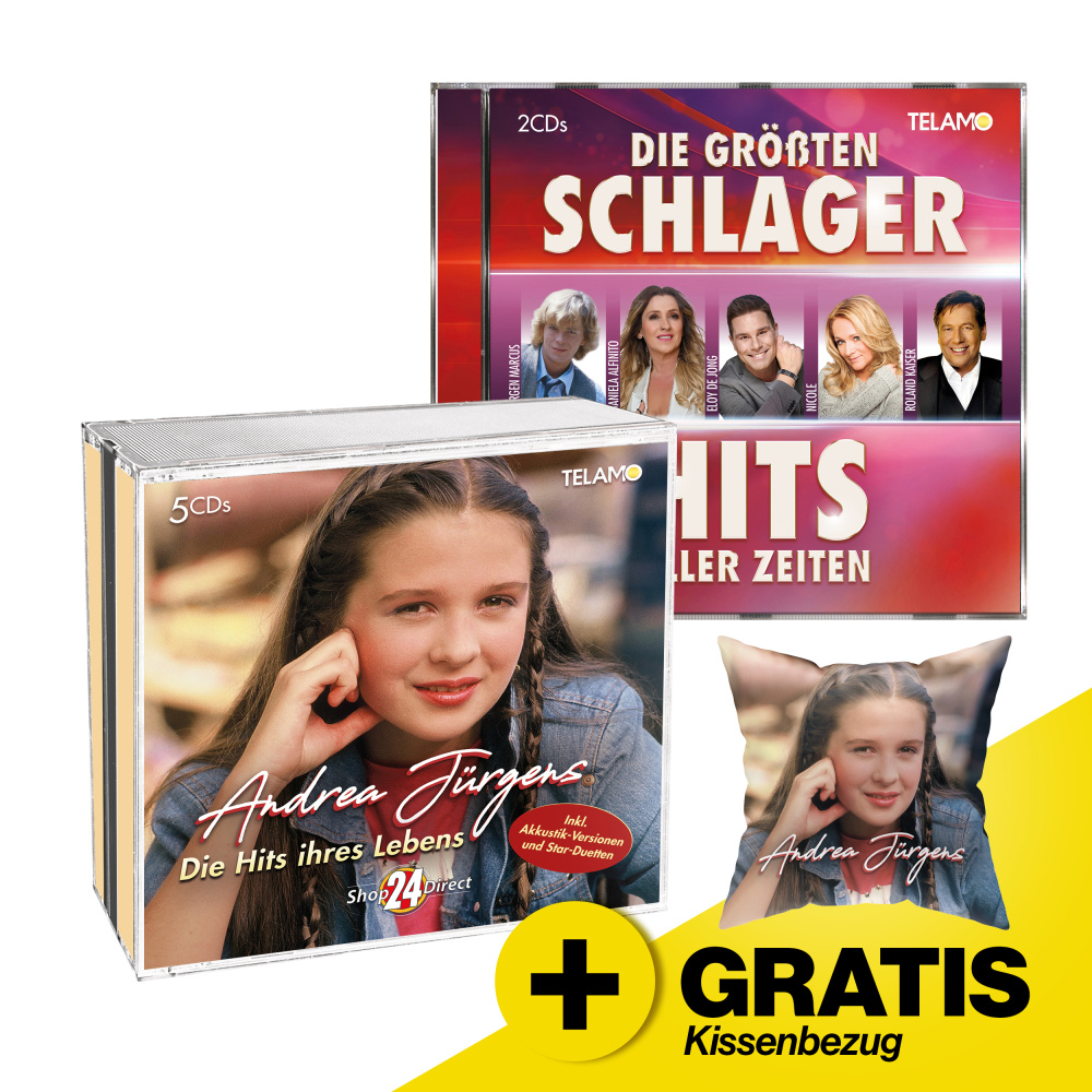 Die Hits ihres Lebens + Die größten Schlager Hits aller Zeiten + GRATIS Kissenbezug