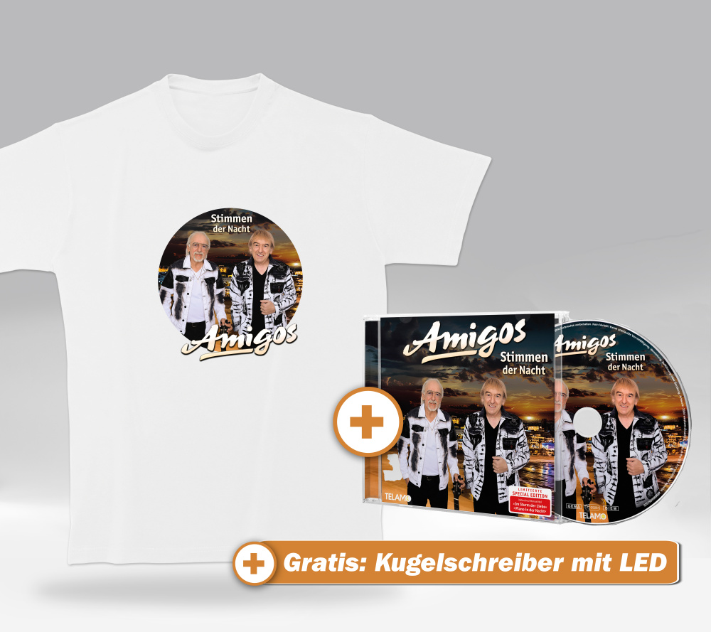 Stimmen der Nacht Fan-Set T-Shirt (M) + CD + GRATIS Kugelschreiber