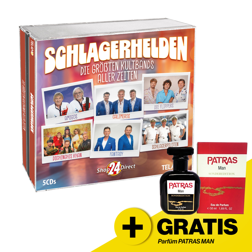 Echte Liebesbriefe + Schlagerhelden - Die größten Kultbands aller Zeiten + GRATIS Fanschal & Parfüm