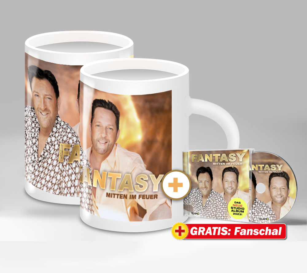 Mitten im Feuer Fan-Set Tasse + CD + GRATIS Fanschal