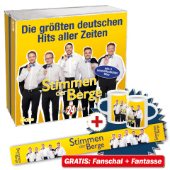 Die größten deutschen Hits aller Zeiten + GRATIS Fanschal & Tasse