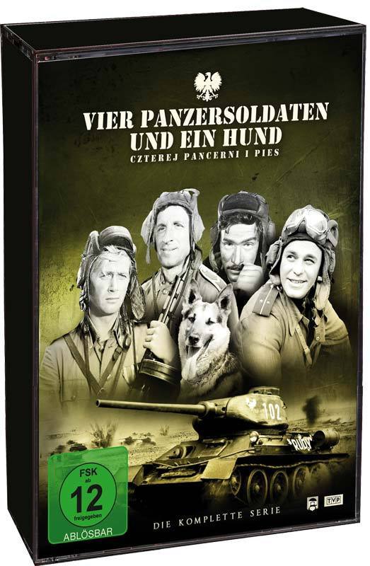 Vier Panzersoldaten und ein Hund