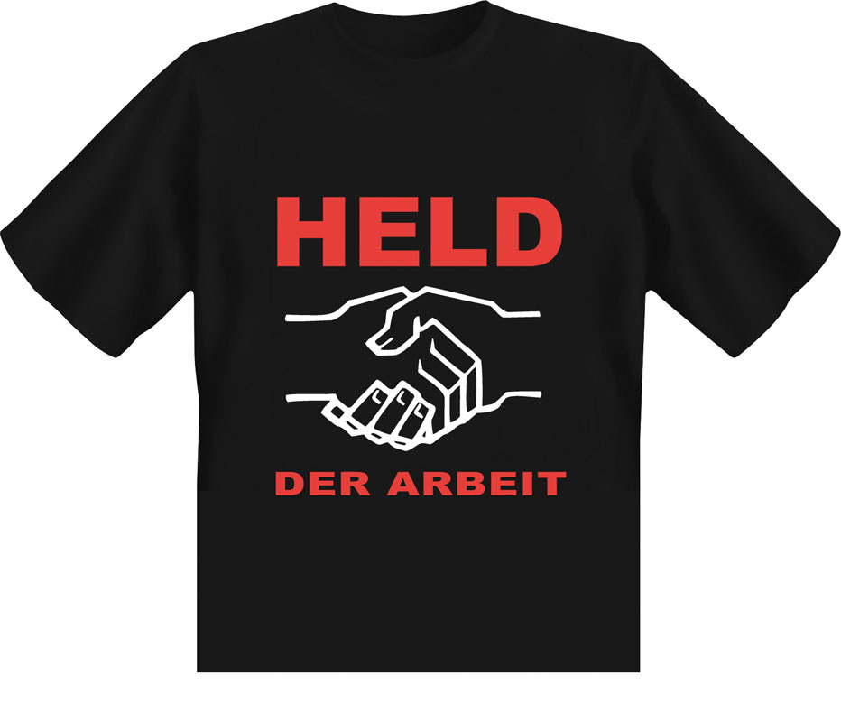 T-Shirt Held der Arbeit - schwarz - M