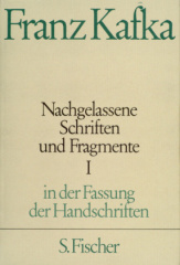 Nachgelassene Schriften und Fragmente, in der Fassung der Handschriften 1