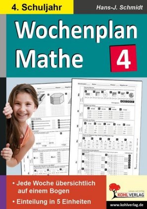 Wochenplan Mathe, 4. Schuljahr