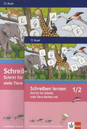 1./2. Jahrgangsstufe, Vereinfachte Ausgangsschrift für Linkshänder, 2 Bde.